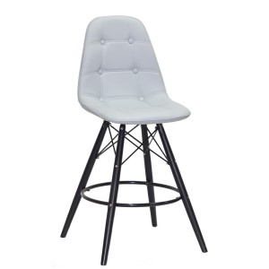 Полубарный стул Eames soft black - 123279